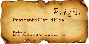 Prettenhoffer Éda névjegykártya